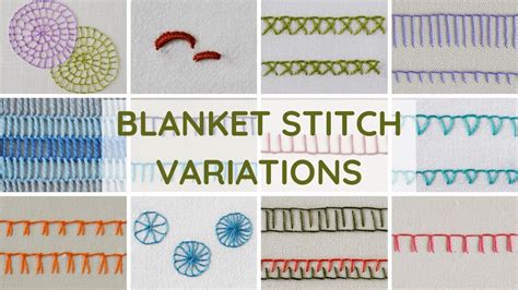 types of blanket stitch.